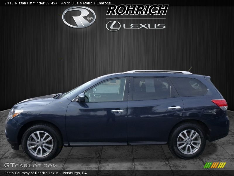 Arctic Blue Metallic / Charcoal 2013 Nissan Pathfinder SV 4x4