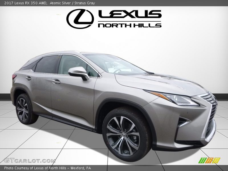 Atomic Silver / Stratus Gray 2017 Lexus RX 350 AWD