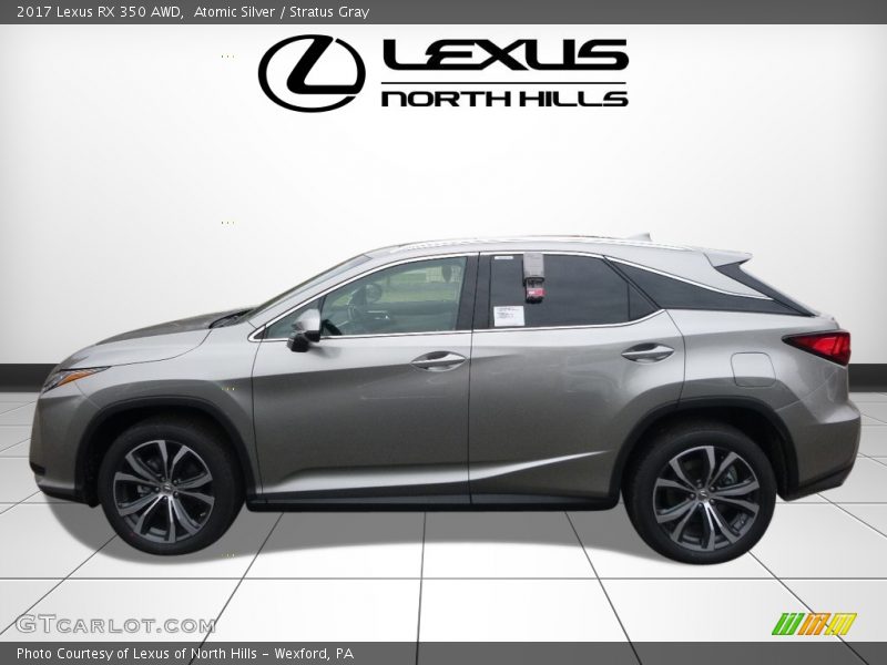 Atomic Silver / Stratus Gray 2017 Lexus RX 350 AWD