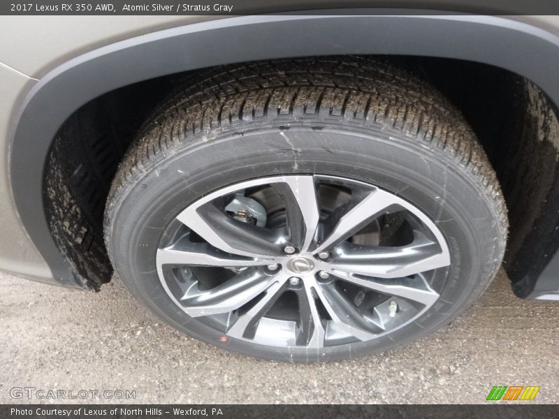 Atomic Silver / Stratus Gray 2017 Lexus RX 350 AWD