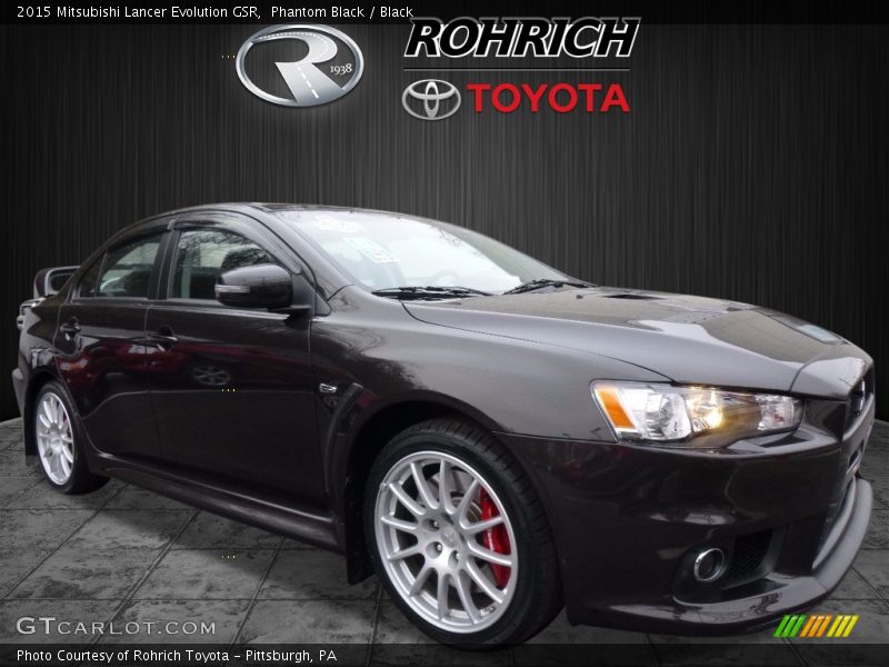 Phantom Black / Black 2015 Mitsubishi Lancer Evolution GSR