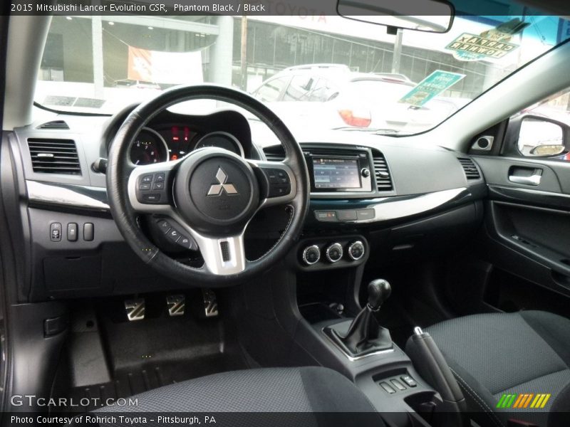 Front Seat of 2015 Lancer Evolution GSR