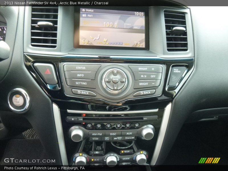 Arctic Blue Metallic / Charcoal 2013 Nissan Pathfinder SV 4x4