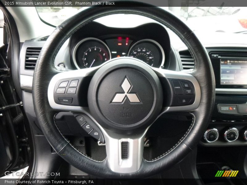 Phantom Black / Black 2015 Mitsubishi Lancer Evolution GSR