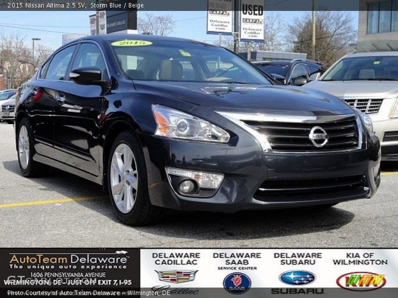 Storm Blue / Beige 2015 Nissan Altima 2.5 SV