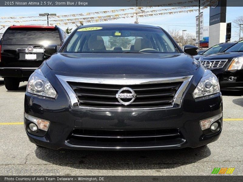 Storm Blue / Beige 2015 Nissan Altima 2.5 SV