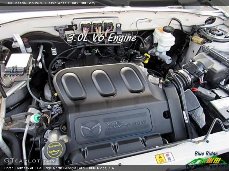 Classic White / Dark Flint Gray 2006 Mazda Tribute s