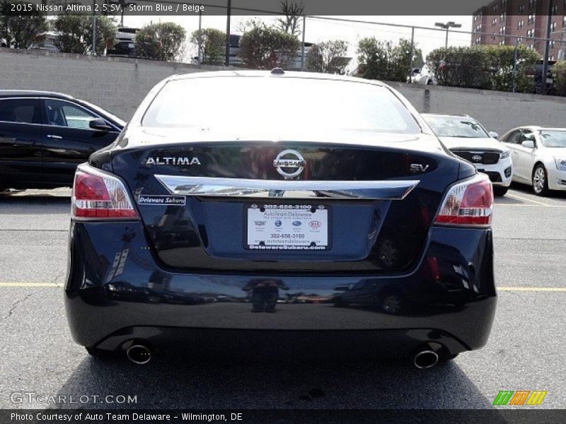 Storm Blue / Beige 2015 Nissan Altima 2.5 SV