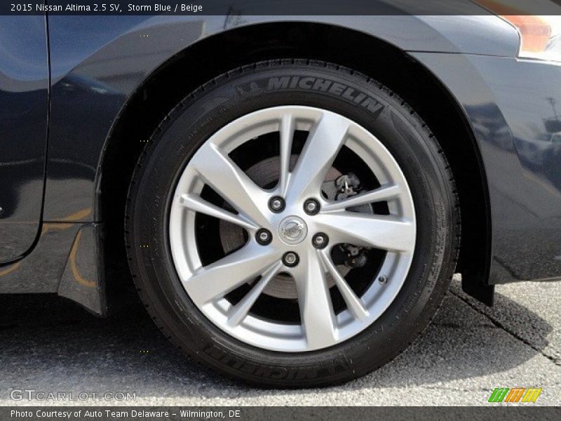 Storm Blue / Beige 2015 Nissan Altima 2.5 SV