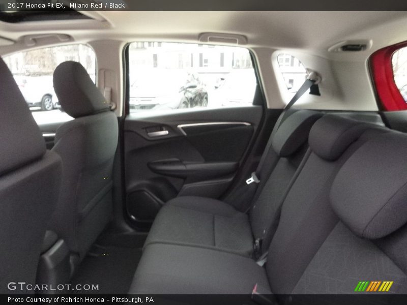 Milano Red / Black 2017 Honda Fit EX