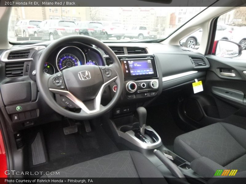 Milano Red / Black 2017 Honda Fit EX