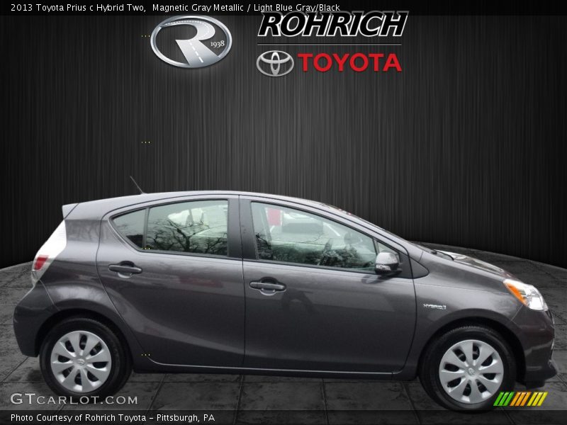 Magnetic Gray Metallic / Light Blue Gray/Black 2013 Toyota Prius c Hybrid Two