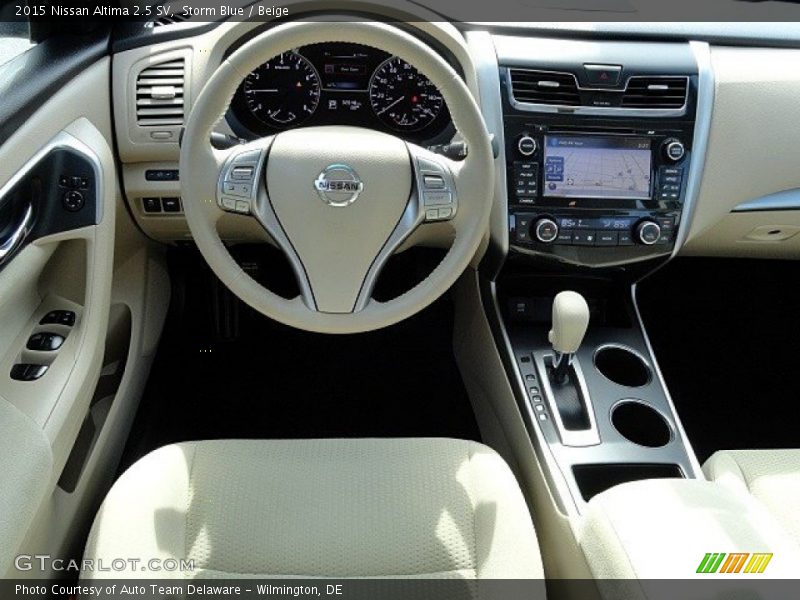 Storm Blue / Beige 2015 Nissan Altima 2.5 SV