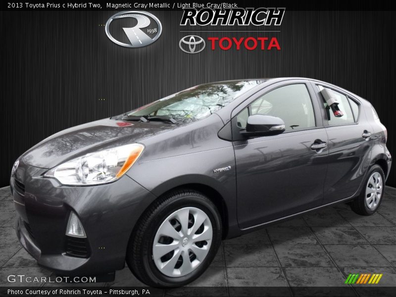 Magnetic Gray Metallic / Light Blue Gray/Black 2013 Toyota Prius c Hybrid Two