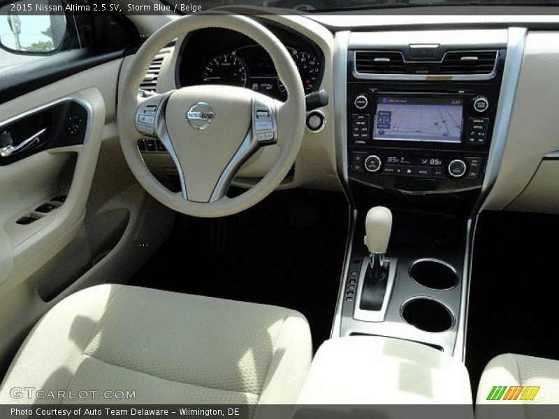 Storm Blue / Beige 2015 Nissan Altima 2.5 SV