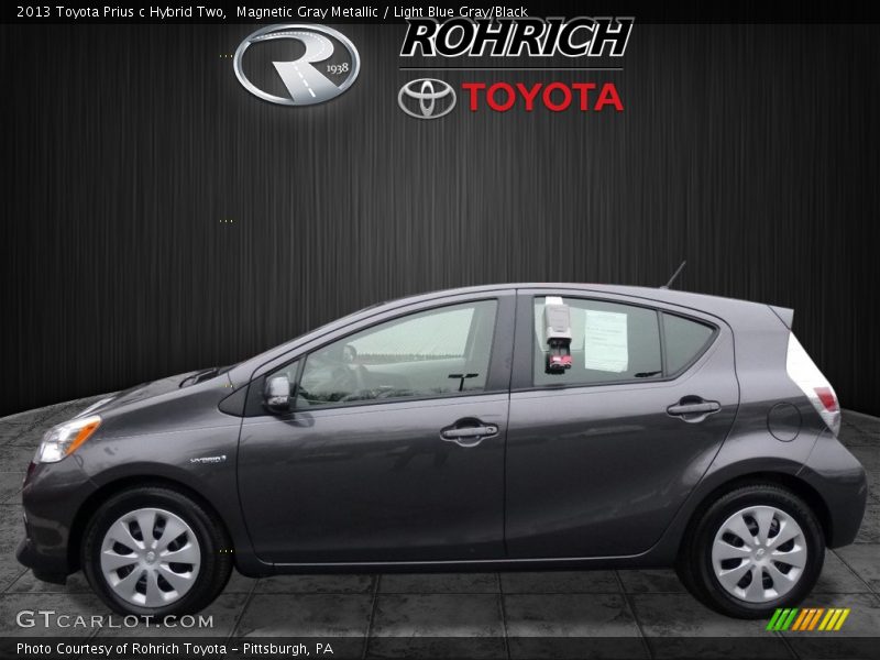 Magnetic Gray Metallic / Light Blue Gray/Black 2013 Toyota Prius c Hybrid Two