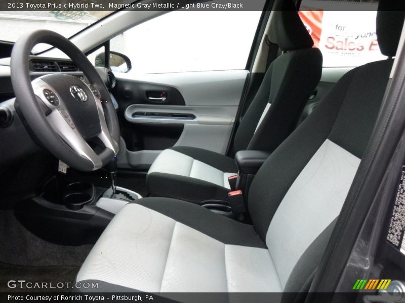 Magnetic Gray Metallic / Light Blue Gray/Black 2013 Toyota Prius c Hybrid Two