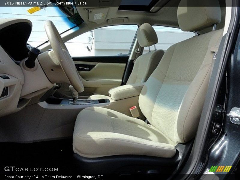 Storm Blue / Beige 2015 Nissan Altima 2.5 SV