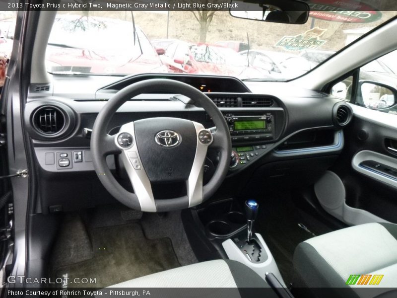  2013 Prius c Hybrid Two Light Blue Gray/Black Interior