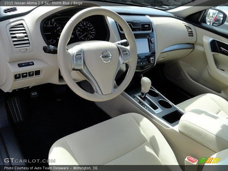 Storm Blue / Beige 2015 Nissan Altima 2.5 SV