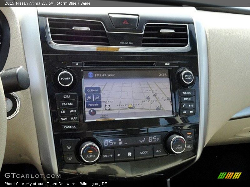 Storm Blue / Beige 2015 Nissan Altima 2.5 SV