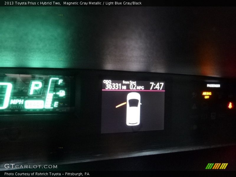 Magnetic Gray Metallic / Light Blue Gray/Black 2013 Toyota Prius c Hybrid Two