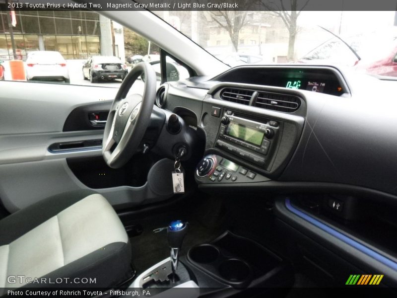 Magnetic Gray Metallic / Light Blue Gray/Black 2013 Toyota Prius c Hybrid Two