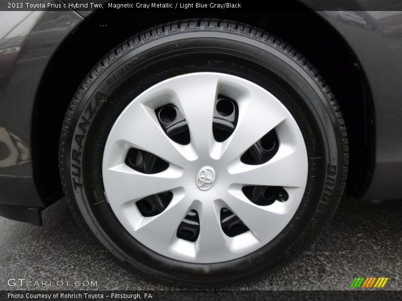 Magnetic Gray Metallic / Light Blue Gray/Black 2013 Toyota Prius c Hybrid Two