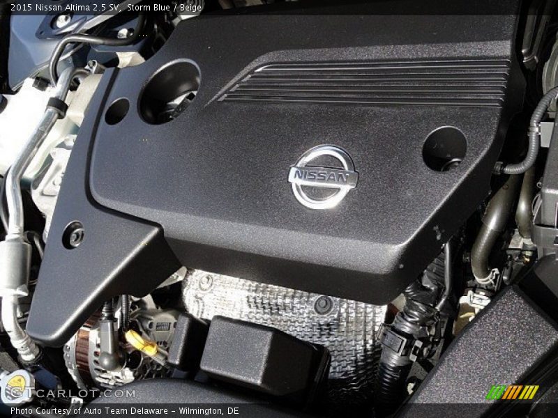 Storm Blue / Beige 2015 Nissan Altima 2.5 SV
