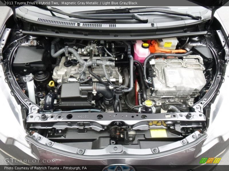 Magnetic Gray Metallic / Light Blue Gray/Black 2013 Toyota Prius c Hybrid Two