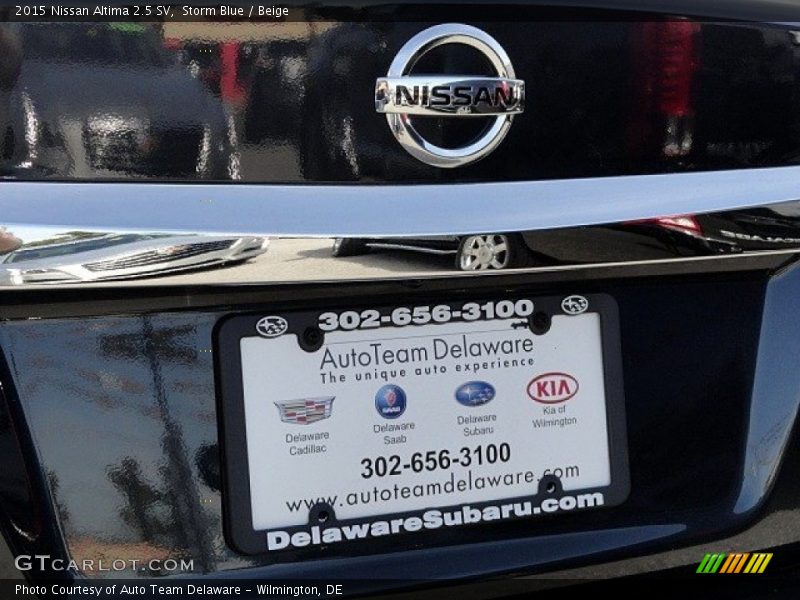 Storm Blue / Beige 2015 Nissan Altima 2.5 SV