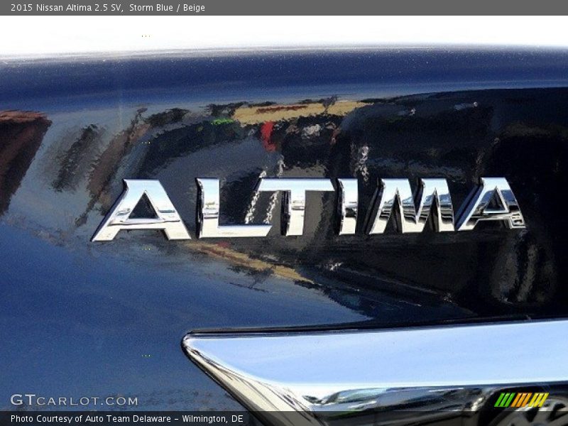 Storm Blue / Beige 2015 Nissan Altima 2.5 SV