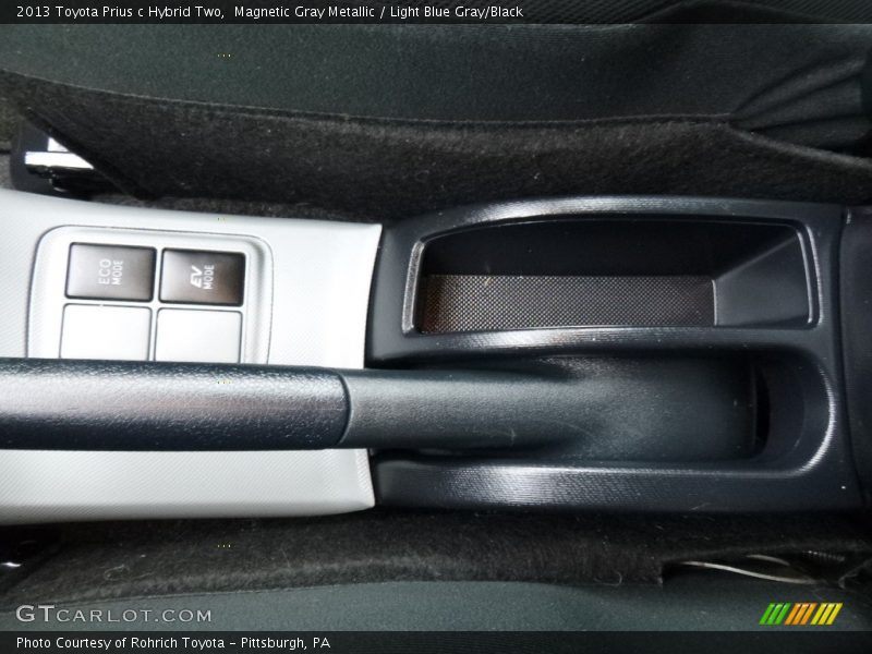 Magnetic Gray Metallic / Light Blue Gray/Black 2013 Toyota Prius c Hybrid Two