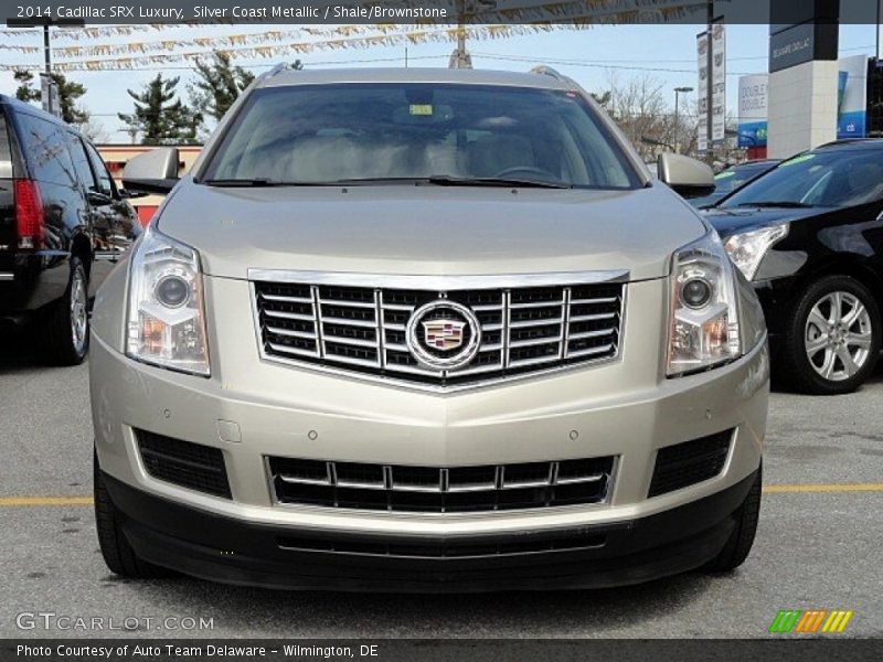 Silver Coast Metallic / Shale/Brownstone 2014 Cadillac SRX Luxury