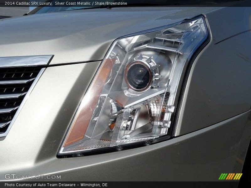 Silver Coast Metallic / Shale/Brownstone 2014 Cadillac SRX Luxury