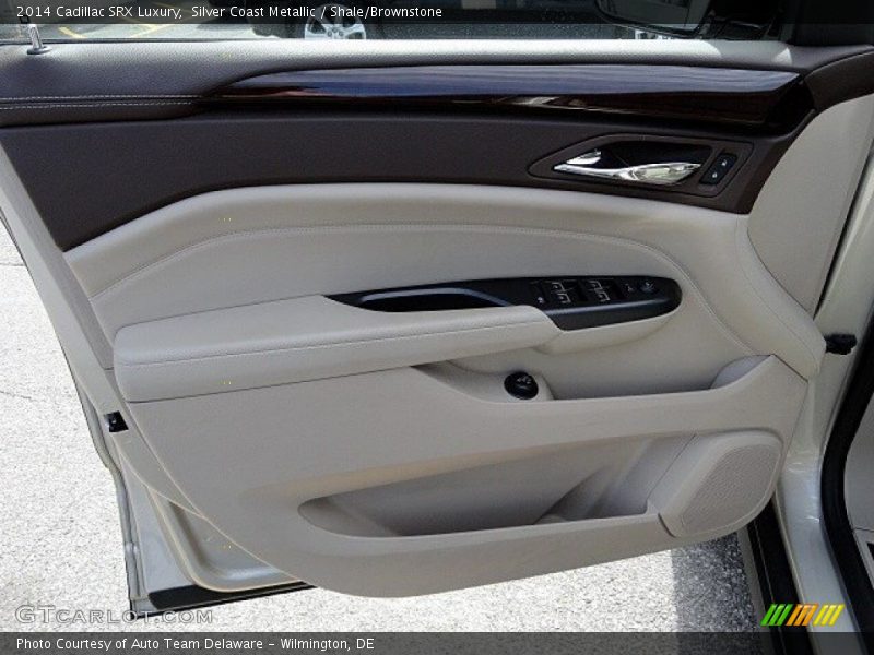 Silver Coast Metallic / Shale/Brownstone 2014 Cadillac SRX Luxury