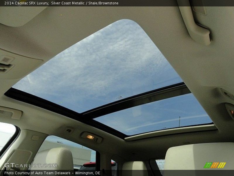 Silver Coast Metallic / Shale/Brownstone 2014 Cadillac SRX Luxury