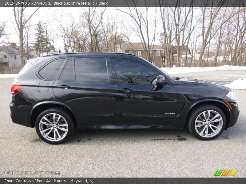 Black Sapphire Metallic / Black 2015 BMW X5 xDrive35d