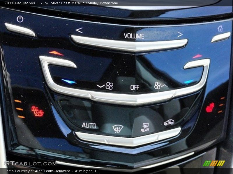 Silver Coast Metallic / Shale/Brownstone 2014 Cadillac SRX Luxury