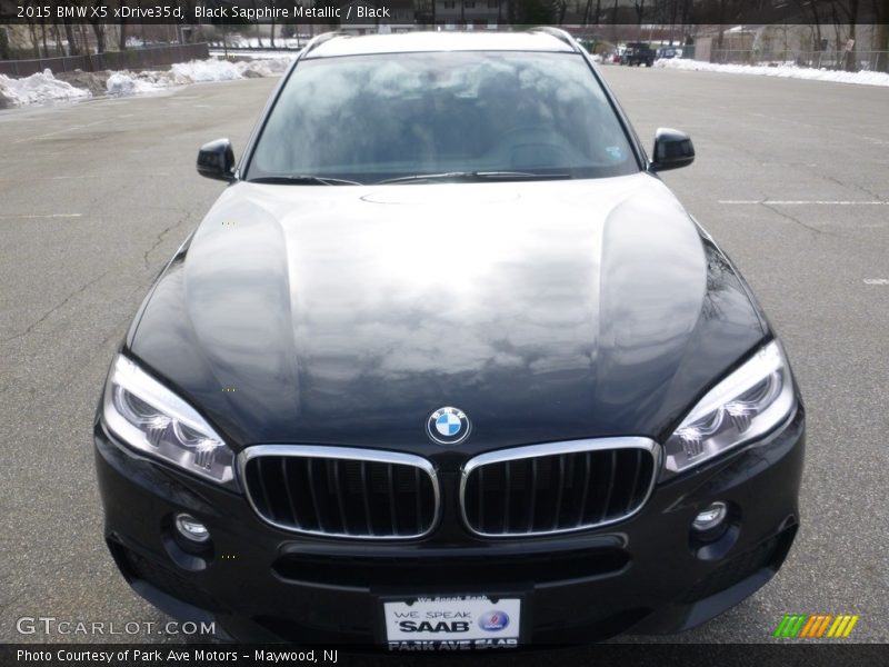 Black Sapphire Metallic / Black 2015 BMW X5 xDrive35d