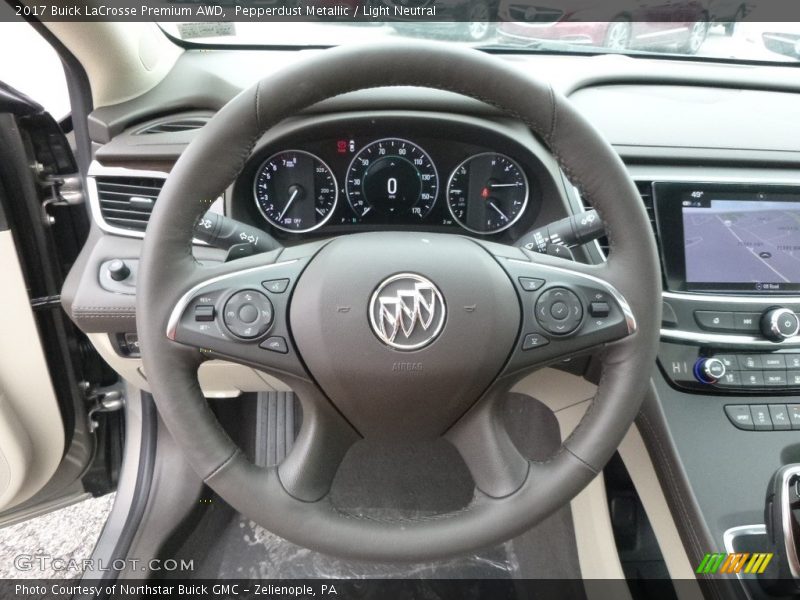 Pepperdust Metallic / Light Neutral 2017 Buick LaCrosse Premium AWD