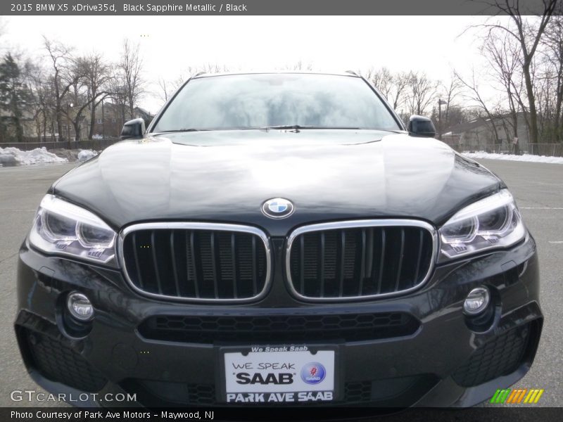 Black Sapphire Metallic / Black 2015 BMW X5 xDrive35d