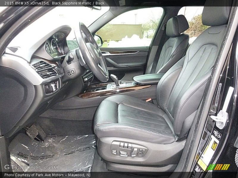 Black Sapphire Metallic / Black 2015 BMW X5 xDrive35d