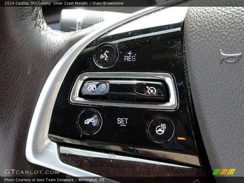 Silver Coast Metallic / Shale/Brownstone 2014 Cadillac SRX Luxury