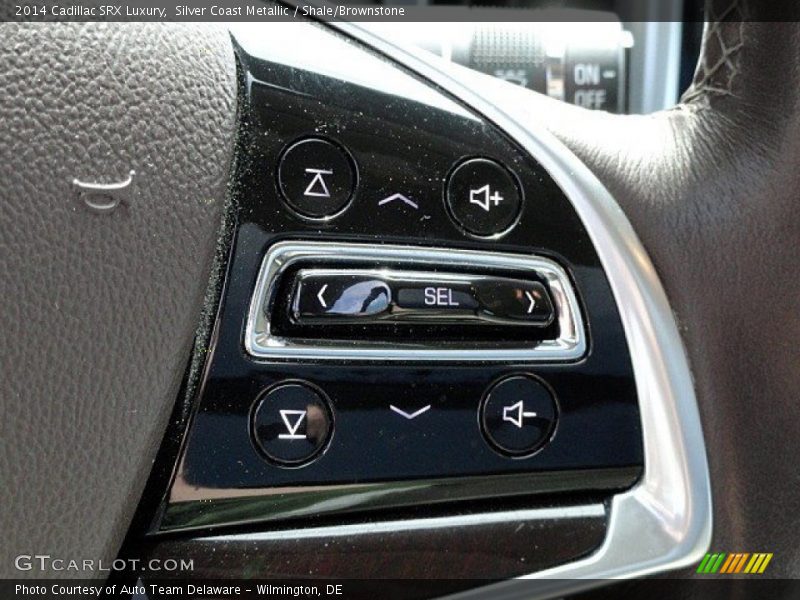 Silver Coast Metallic / Shale/Brownstone 2014 Cadillac SRX Luxury