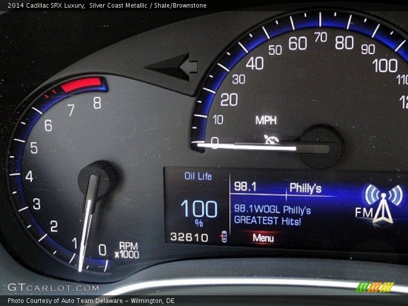 Silver Coast Metallic / Shale/Brownstone 2014 Cadillac SRX Luxury