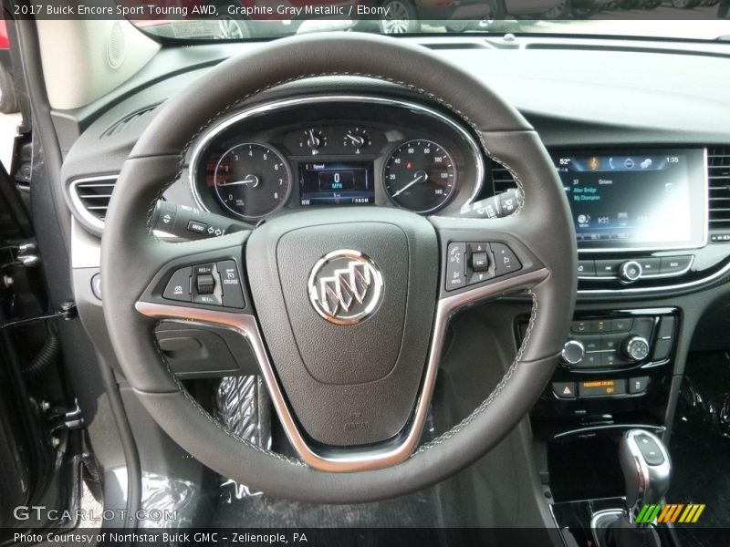 Graphite Gray Metallic / Ebony 2017 Buick Encore Sport Touring AWD