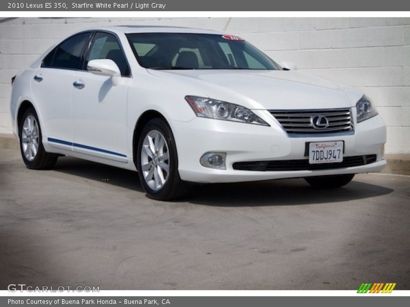 Starfire White Pearl / Light Gray 2010 Lexus ES 350