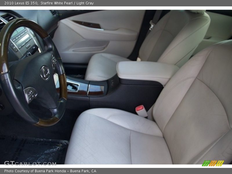 Starfire White Pearl / Light Gray 2010 Lexus ES 350