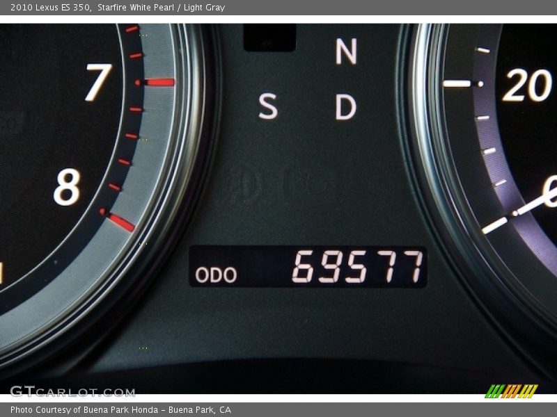 Starfire White Pearl / Light Gray 2010 Lexus ES 350